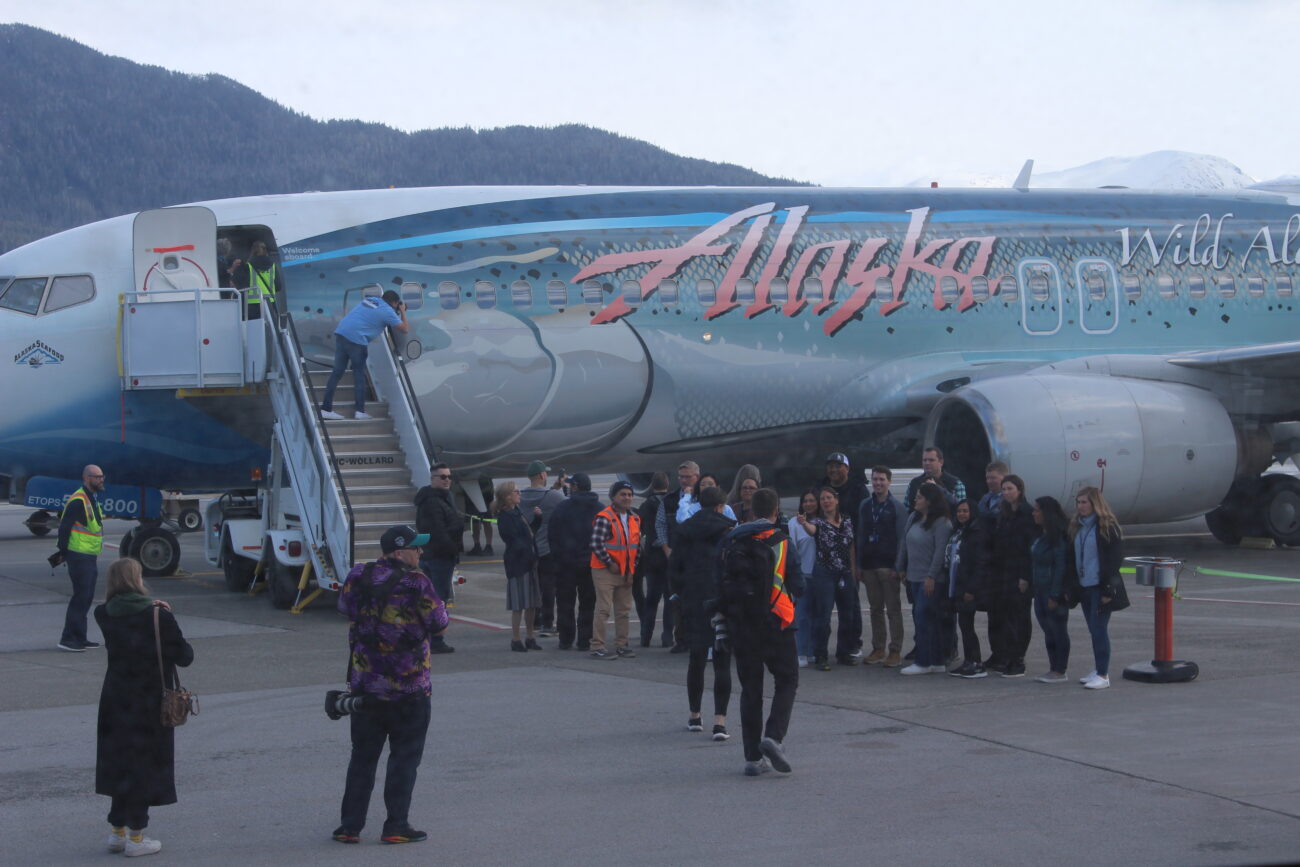 Alaska Airlines’ flying salmon travels the Inside Passage a final time